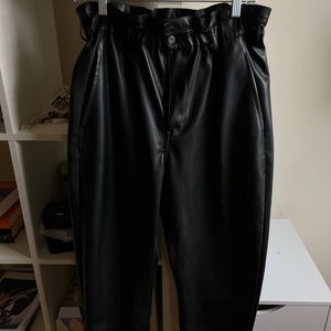 Zara faux leather pants